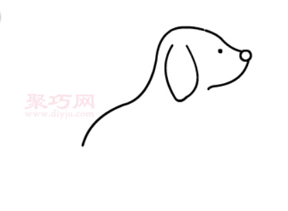 儿童画小狗狗如何画 小狗狗简笔画步骤